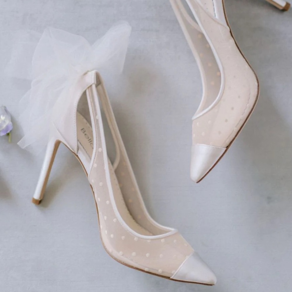 Bella Belle Polka Dot Slingback Heels